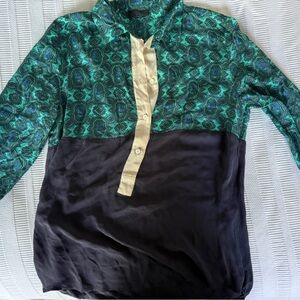 JCrew Paisley Blouse